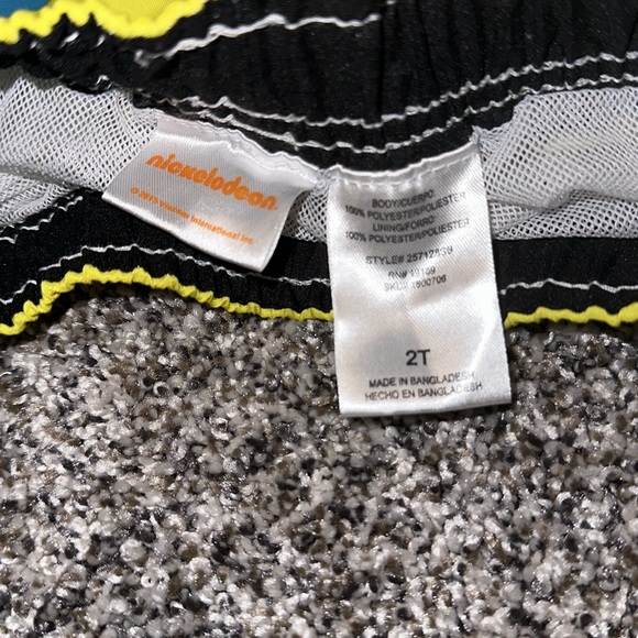 Nickelodeon Brand SpongeBob Toddler Boy Swim Trunks Size 2T Like New - Picture 5 of 5